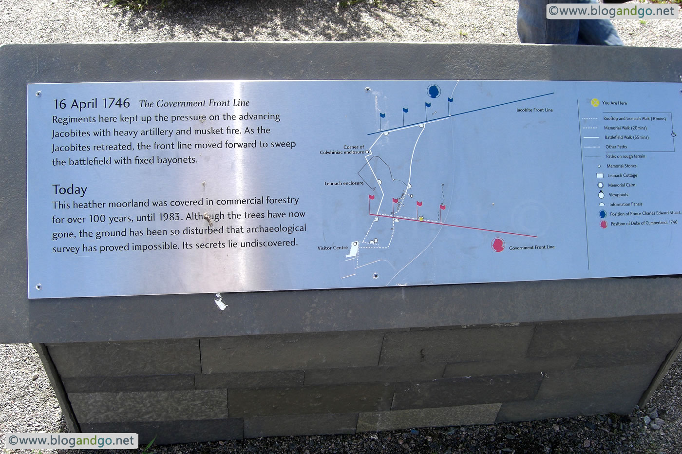 Culloden - Battlefield marker